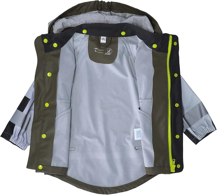 Sterntaler Unisex Kinder Blockfarben Funktions-Regenjacke 86 Dunkelgrün, 86 Dunkelgrün