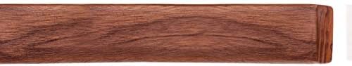 Handlauf Holzhandlauf VKT 42 x 42 mm Wandhandlauf Buche gebeitzt auf Wenge Halter eckig 100 cm 2 Hal