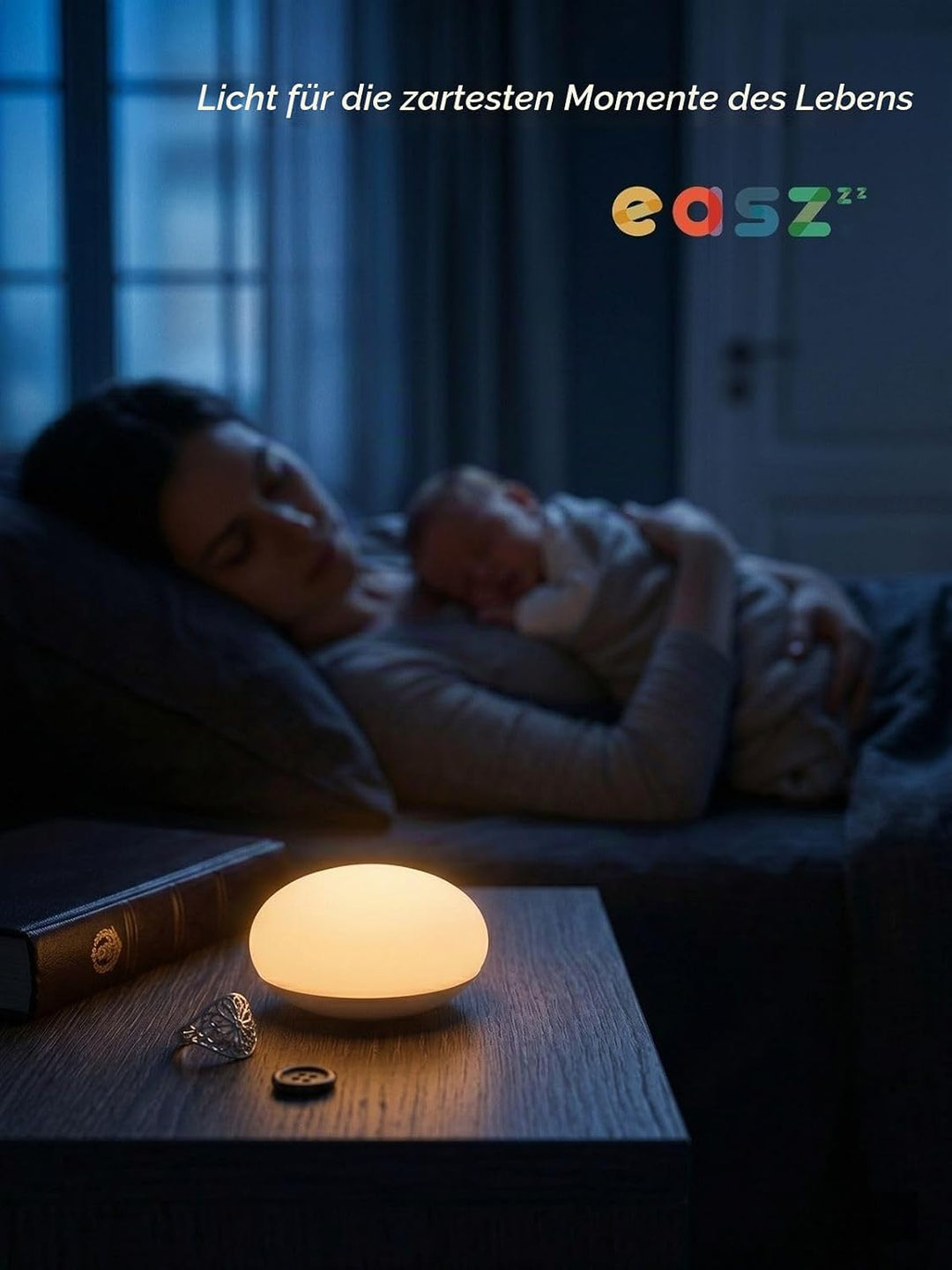 Anico Baby Night Light, Minimalist Nursery Lamp for Breastfeeding, Soft BPA-Free Silicone Touch, Eye