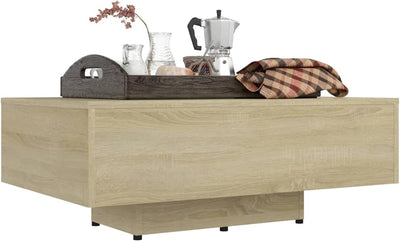 Tidyard Couchtisch Beistelltisch Wohnzimmertisch Kaffeetisch Sofatisch Holzwerkstoff Sonoma-Eiche 85