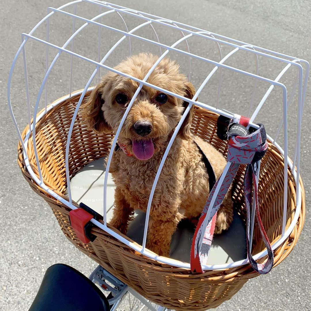 Rixen und Kaul KlickFix Doggy Basket Plus - KorbKlip - Fahrradkorb für Hunde Braun, Braun
