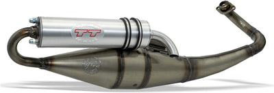 Auspuffanlage LeoVince Komplettanlage HAND MADE TT, Aluminium, mit Zulassung für Aprilia SR 50 Motar