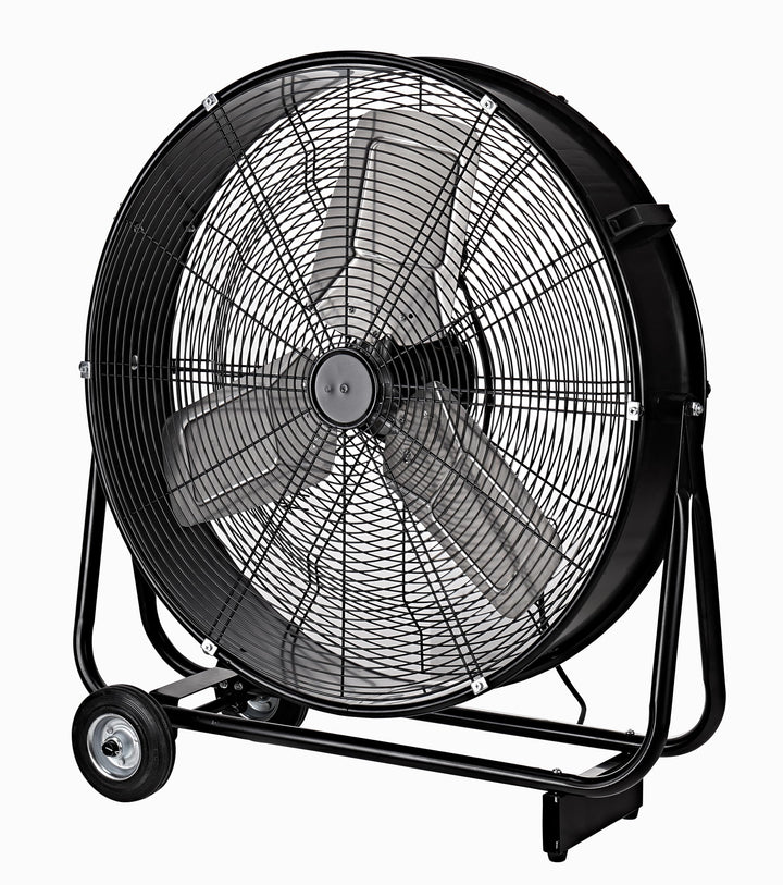 Be Cool Industrie-Windmaschine 60cm BCIWM60CM – Fahrbarer Trommelventilator, Ø 60 cm (24"), 230 Watt