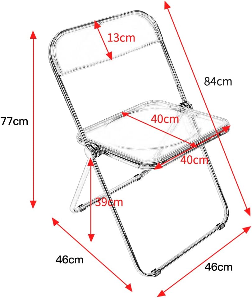 OHMG Klappstuhl für Haustiere, aus Metall, transparent, Tragfähigkeit von 150 kg, für Esszimmer, Woh