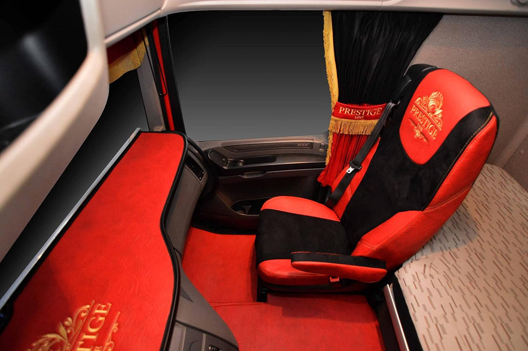 Sitzbezug für DAF 106 XF ab 2013 - Rot - Beifahrersitz Ungepolstert - LKW Zubehör, ROT