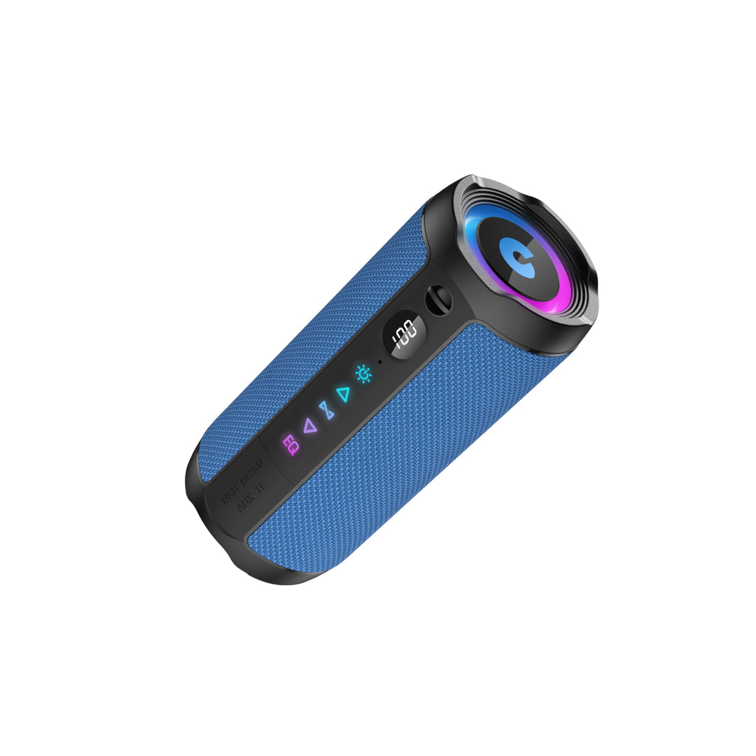 Bluetooth Lautsprecher mit Licht, Bluetooth 5.4 Musikbox,30W Dual Lautsprecher, LED Anzeige & 30 Std