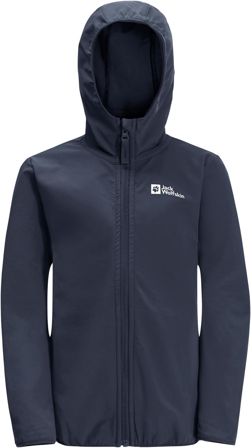 Jack Wolfskin Unisex Kinder Solyd Jacket K Softshelljacke 104 night blue, 104 night blue
