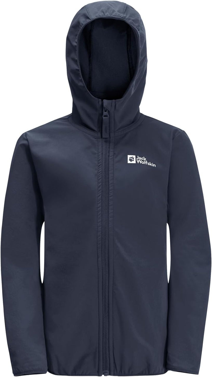 Jack Wolfskin Unisex Kinder Solyd Jacket K Softshelljacke 104 night blue, 104 night blue