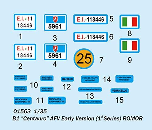 Trumpeter 01563 Modellbausatz Centauro (First Batch) w/Romor