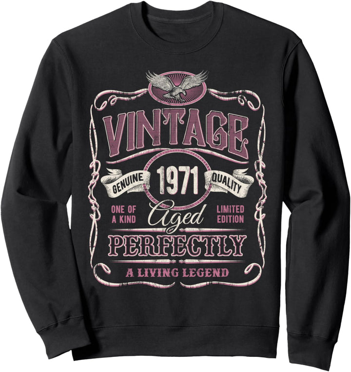 Vintage Original Made In 1971 Classic 53rd Birthday Sweatshirt