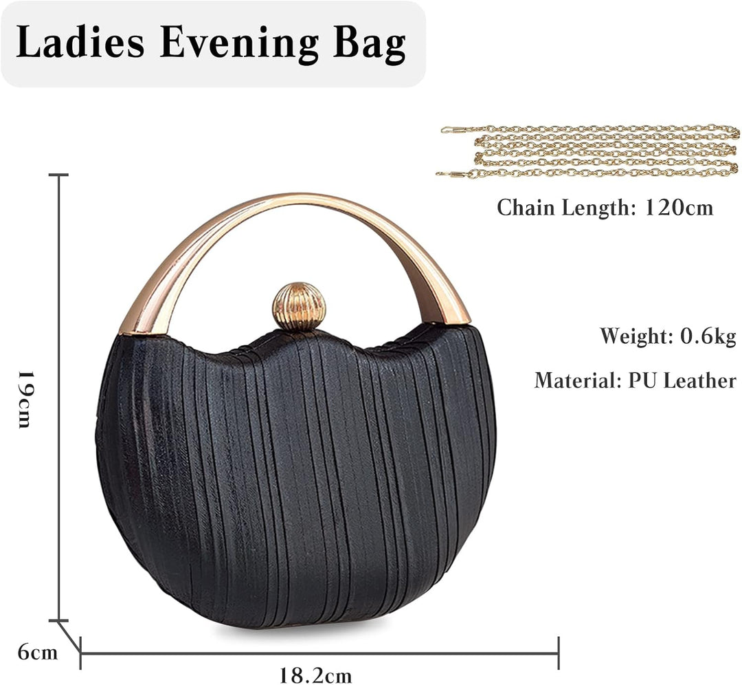 CORIOS Damen Abendtasche Glitzer Henkeltasche Funkelnd Clutch Tasche Hochzeit Brautbörse Schultertas