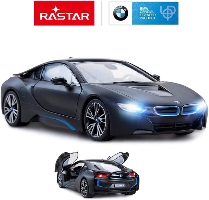 Rastar RC Auto | 1:14 BMW i8 Funkferngesteuertes Spielzeugauto, Modellfahrzeug, öffnen der Türen per