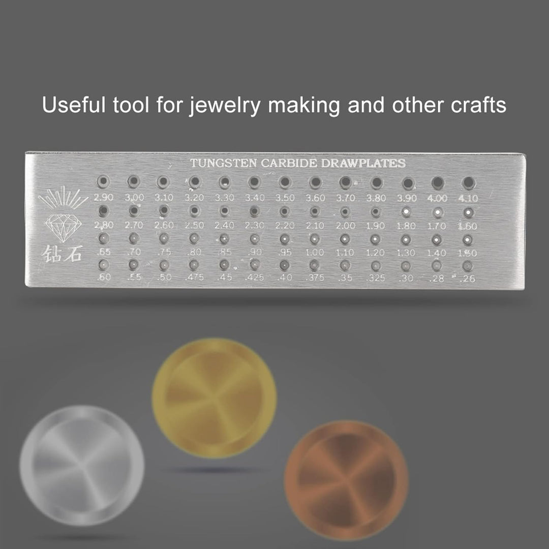 Runde Ziehplatte aus Wolframcarbid, Drahtziehplatte aus Stahl, solide und langlebig für Schmuck für