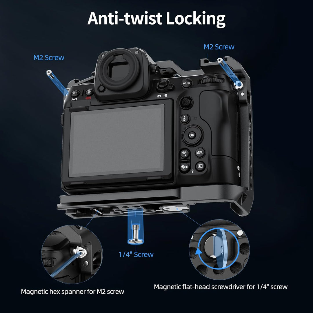 Nitze Z8 Camera Cage für Nikon Z 8 Kamera, Z8 Kamerakäfig Vollkäfig mit Integrierter NATO Schiene, Z