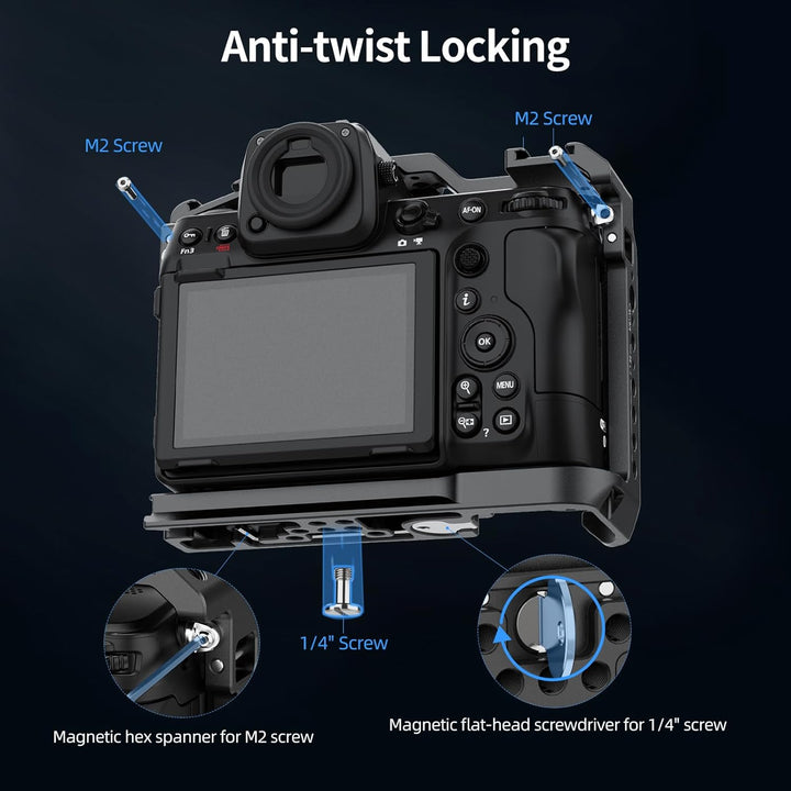 Nitze Z8 Camera Cage für Nikon Z 8 Kamera, Z8 Kamerakäfig Vollkäfig mit Integrierter NATO Schiene, Z