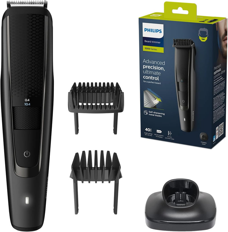 Philips Barttrimmer S5000 – Elektrischer Bartschneider für Herren mit Bartkamm, Lift und Trim Pro-Sy