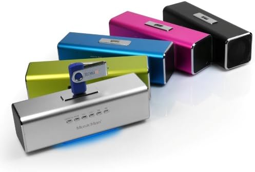 MusicMan MA Lautsprecher (MP3-Player, Soundstation & Radio, USB, Line-In) blau Blau ohne Display Sin