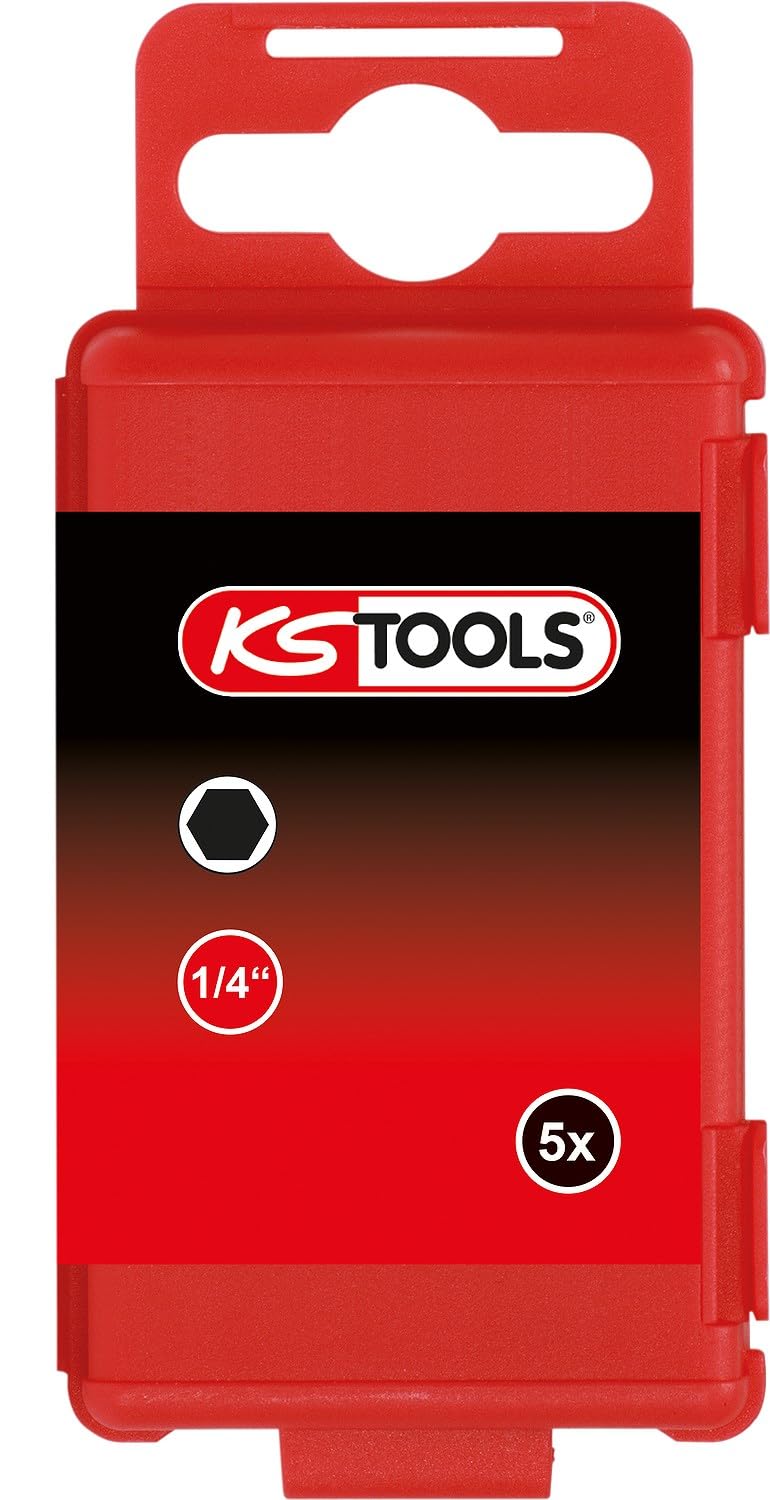 KS Tools 918.3461 1/4" TORSIONpower Bit Innen6kant, 75mm, 5mm, 5er Pack