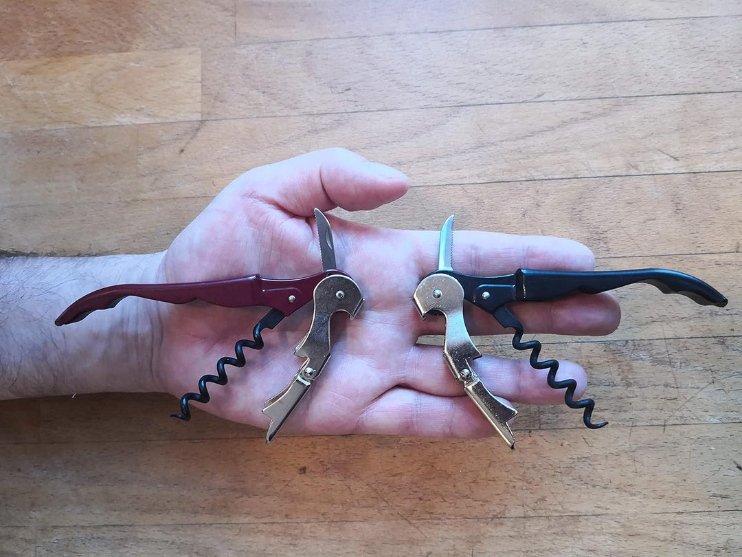 Korkenzieher/Kellnermesser für linkshändige. Pulltap's Classic 500 (Schwarz), Schwarz