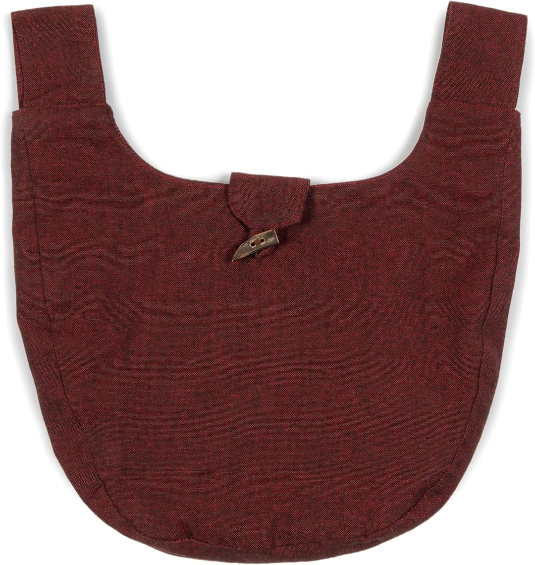 Mittelalter-Tasche Gürteltasche Baumwolle Modell: Egil Dunkelrot, Dunkelrot