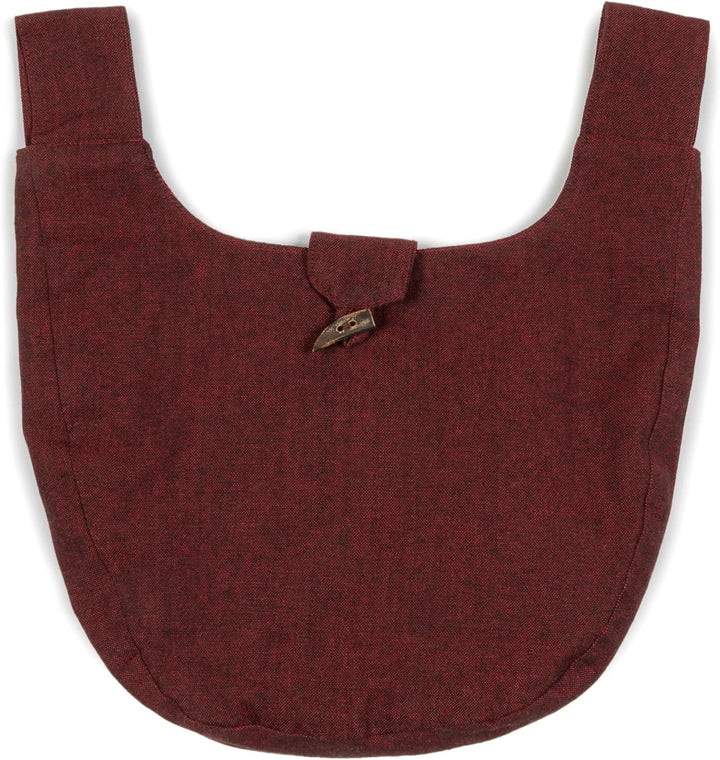 Mittelalter-Tasche Gürteltasche Baumwolle Modell: Egil Dunkelrot, Dunkelrot