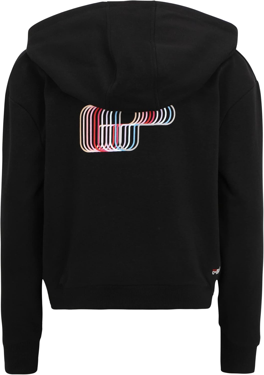 FILA Mädchen Stralen Graphic Logo Hooded Sweat Kapuzenjacke 158-164 Schwarz, 158-164 Schwarz