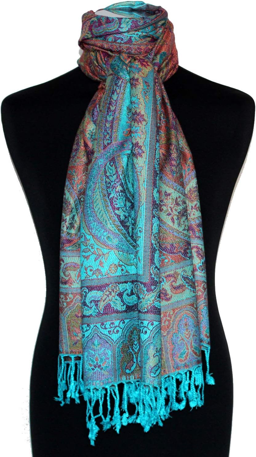 Lorenzo Cana Marken Schal Schaltuch Herrenschal Männerschal Naturfaser opulentes Paisley Muster in h