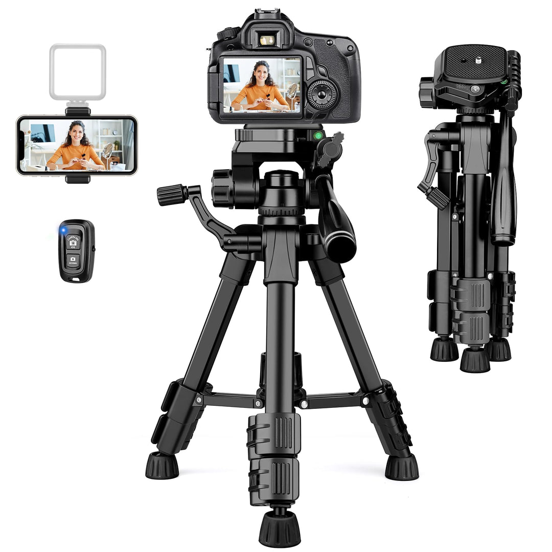 JOILCAN Mini Stativ 63.5cm, Aluminium Kamera Stativ für Cannon/Sony/DSLR Kamera/Video Camcorder/Proj