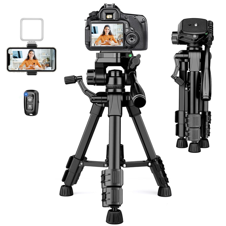 JOILCAN Mini Stativ 63.5cm, Aluminium Kamera Stativ für Cannon/Sony/DSLR Kamera/Video Camcorder/Proj