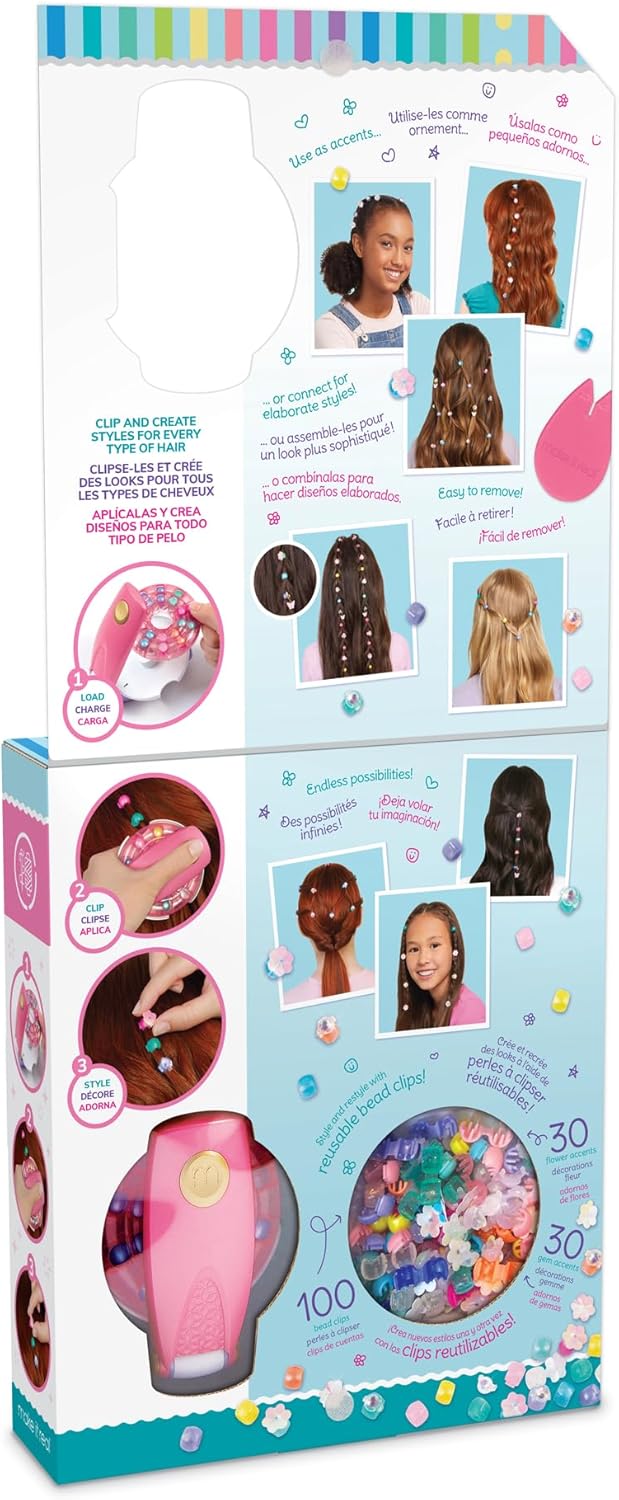 Make It Real Kreatives Haar-Set | Geschenk für Mädchen 8 Jahre | Haar-Accessoires für Mädchen mit Pe