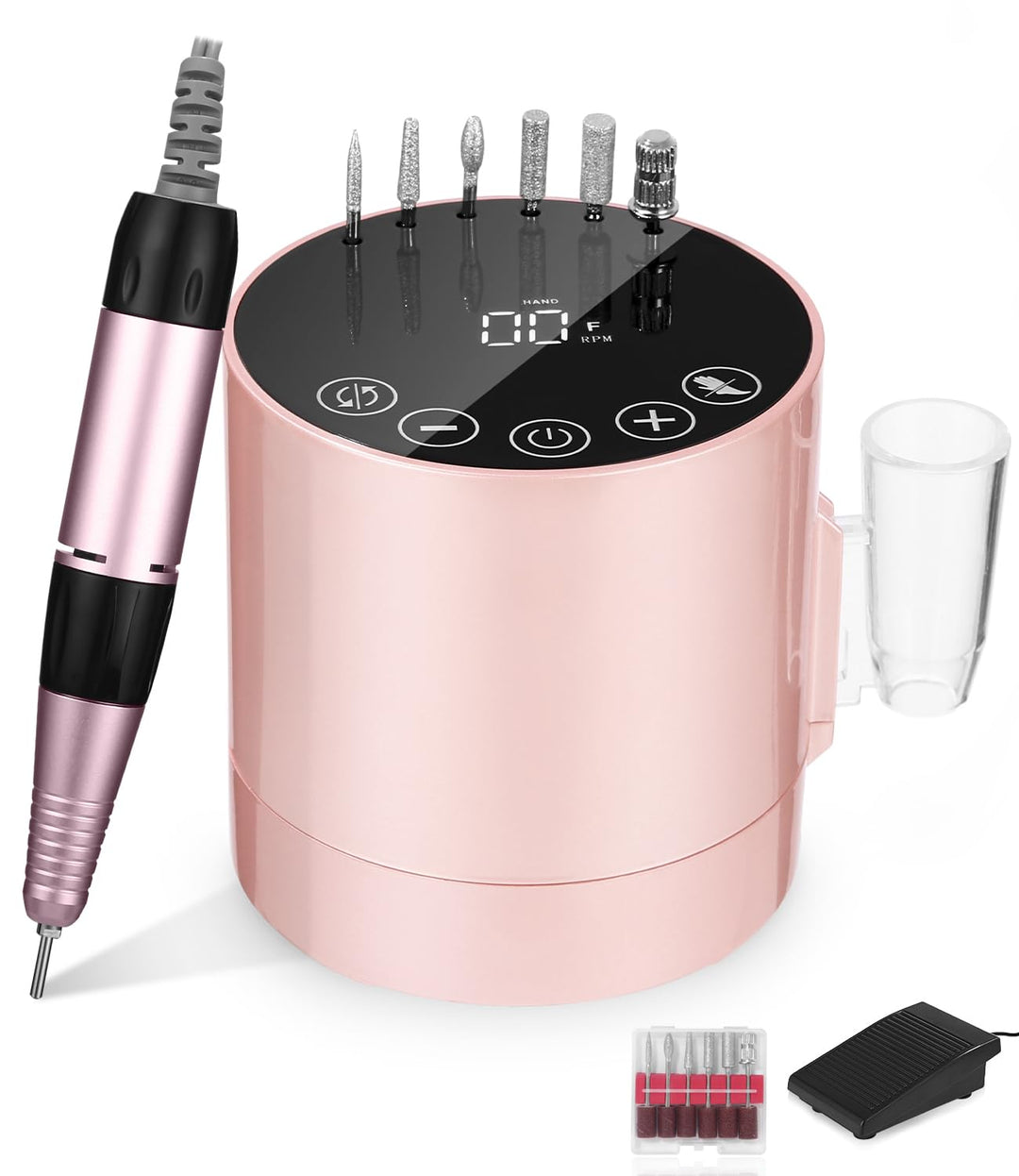 Nagelfräser, Elektrische Nagelfeile für Gelnägel, Nagelfräser Elektrische für Gelnägel 35000 u/min,