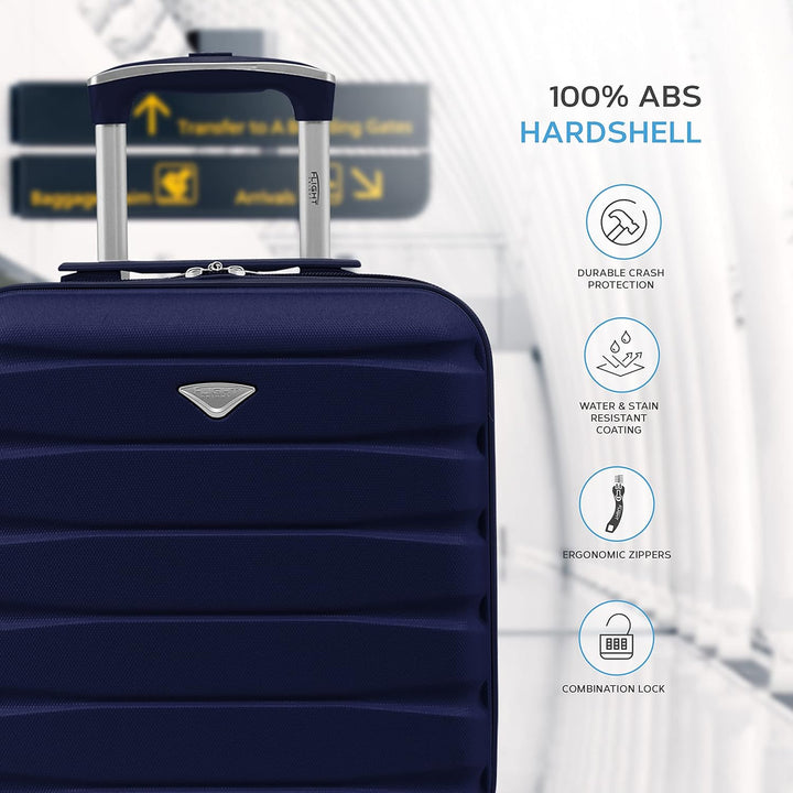 Flight Knight 4-Rad ABS-hartschalenkoffer Kabinen- Und Aufgabegepackoptionen Zugelassen Fur UBer 100