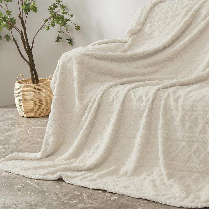 WONGS BEDDING Kuscheldecke 150x200 Wohndecke Lammdecke Flauschige Weiche Sofadecke Fleecedecke Couch