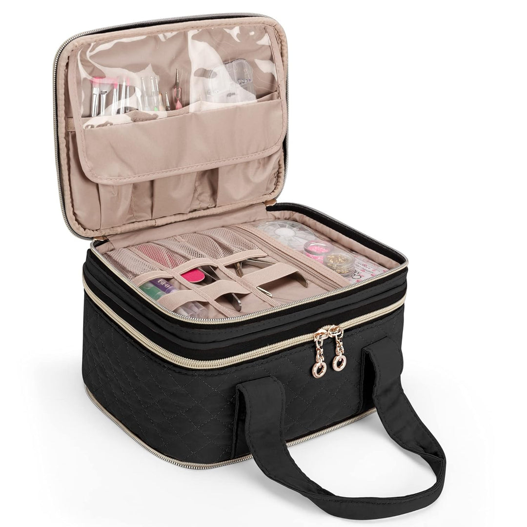 Yarwo Nagellack Aufbewahrung Tasche, Nagellack Tasche Organizer für 48 Nagellack (bis zu 15 ML), Kos