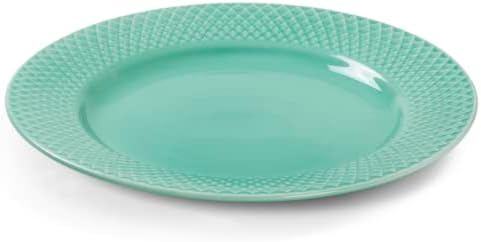 Lyngby Porcelæn Lunch-Teller Ø21 cm Rhombe Color Mix & Match aus Porzellan Ø21 cm Hellblau, Ø21 cm H