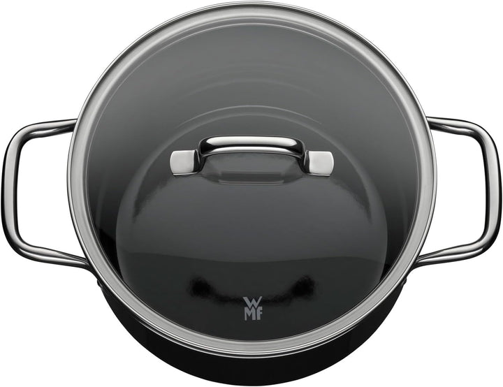 WMF Fusiontec Essential Kochtopf gross, 20 cm, Glasdeckel, Fleischtopf Induktion, 3,7l, High-Tech Ke