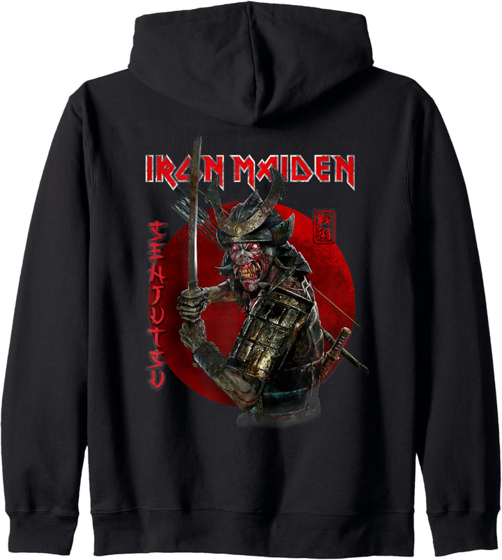Iron Maiden – Senjutsu Stacked Logo Eddie Red Circle Kapuzenjacke