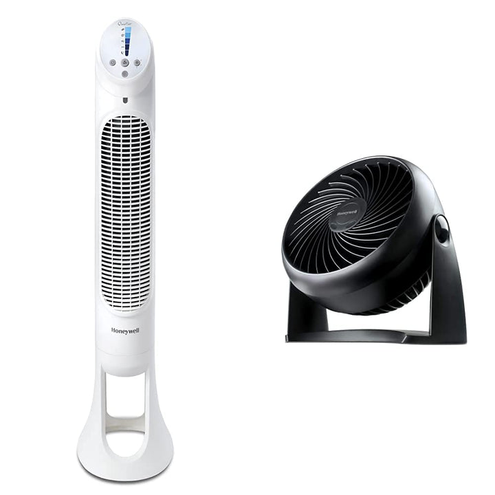 Honeywell HYF260E4 Quiet-Set Turmventilator (mit Fernbedienung, 1 Stück) & HT-900E Kraftvoller und g