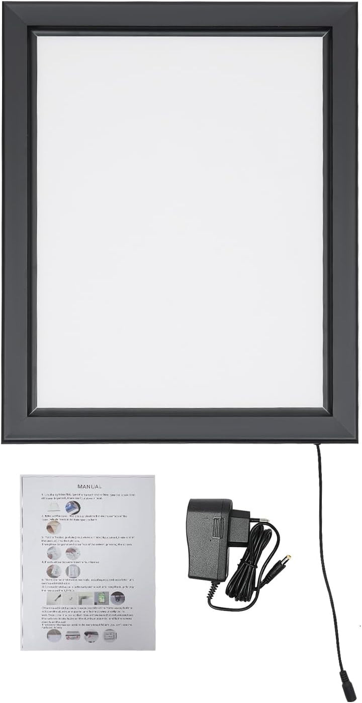 LED-Plakatrahmen LED-Leuchtkasten Leuchtrahmen für die Anzeige von Postern Gemälden oder Bildern 40*