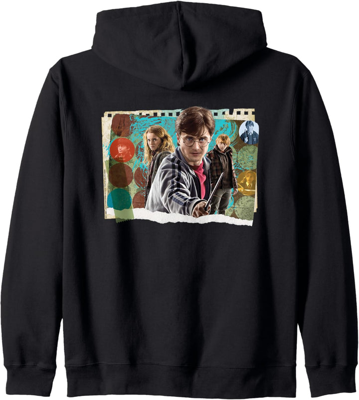 Harry Potter Harry, Hermoine, and Ron Photo Collage Kapuzenjacke