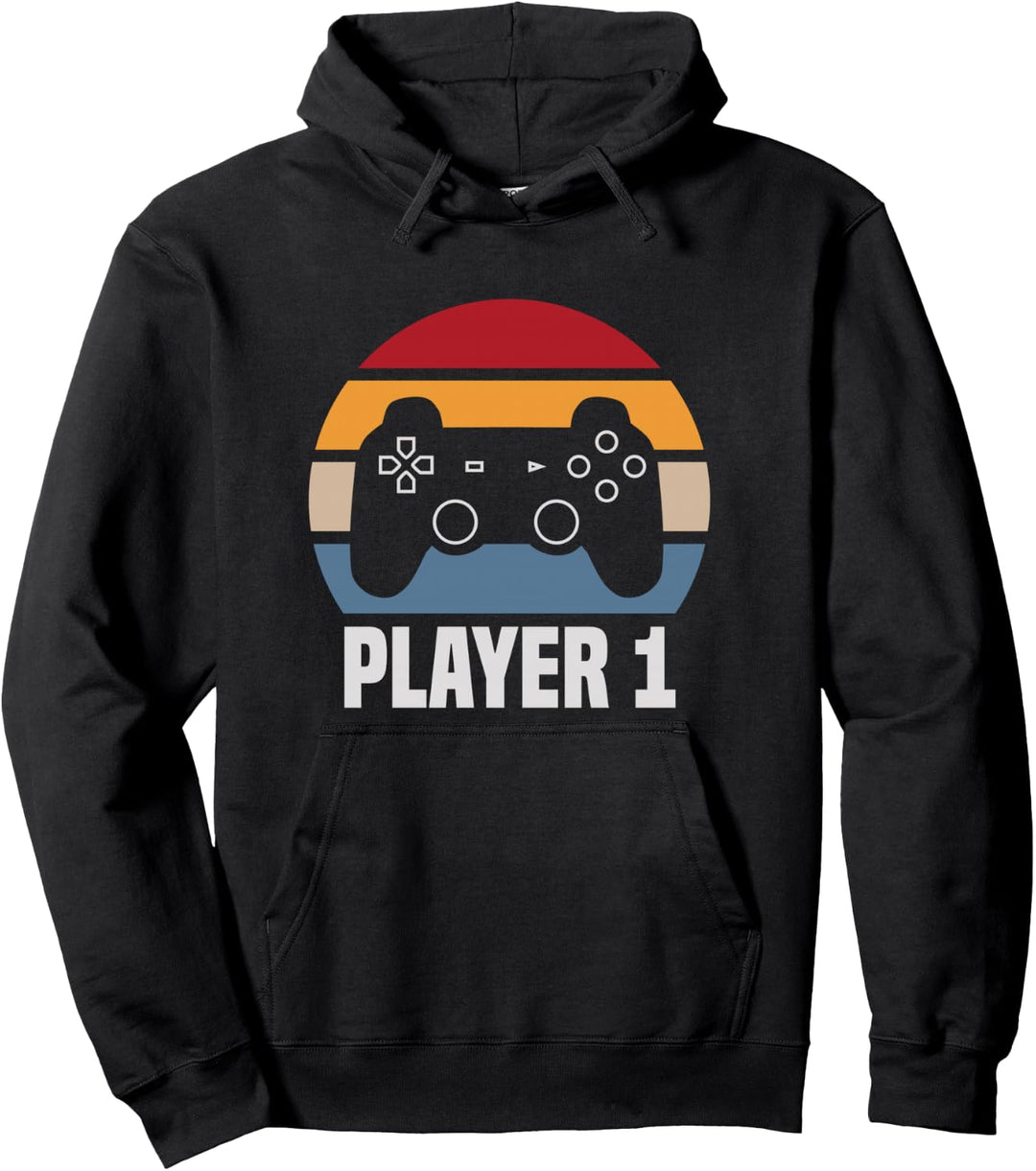 Player 1 Player 2 Partnerlook Gaming Zocken Video Gamer Pullover Hoodie