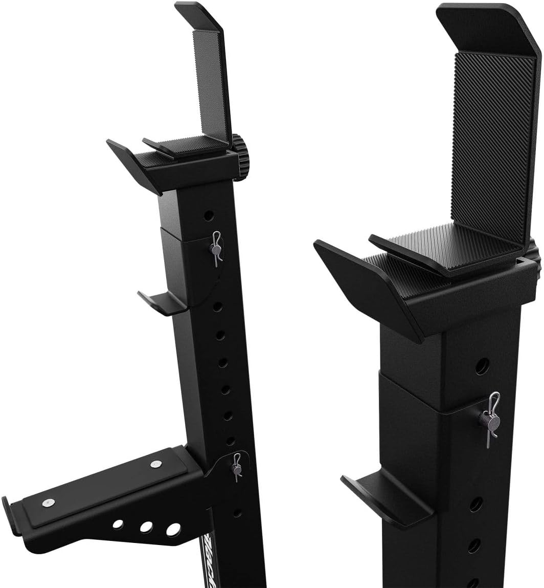K-Sport: Massiver Squat Rack I verstärkte Langhantelablage bis 350 kg belastbar I Profi Hantelablage