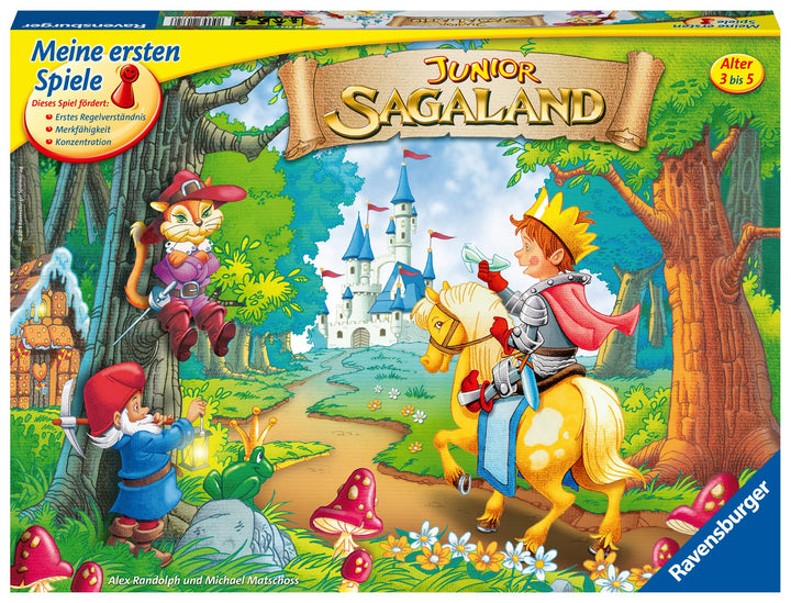 Ravensburger 21372 - Junior Sagaland - Kinderspiel, Junior Edition des Spieleklassikers für 2-4 Spie