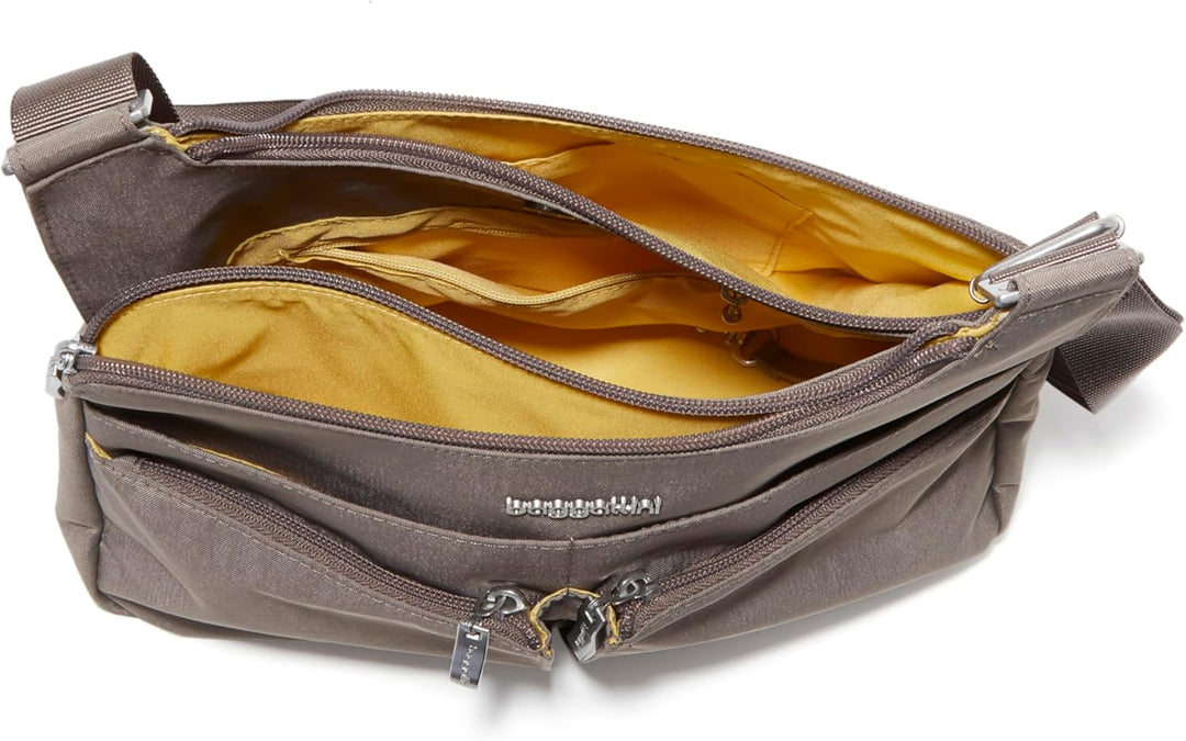 Baggallini Cross-Over-Crossbody-Tasche – leicht, wasserabweisend Portobello, Portobello