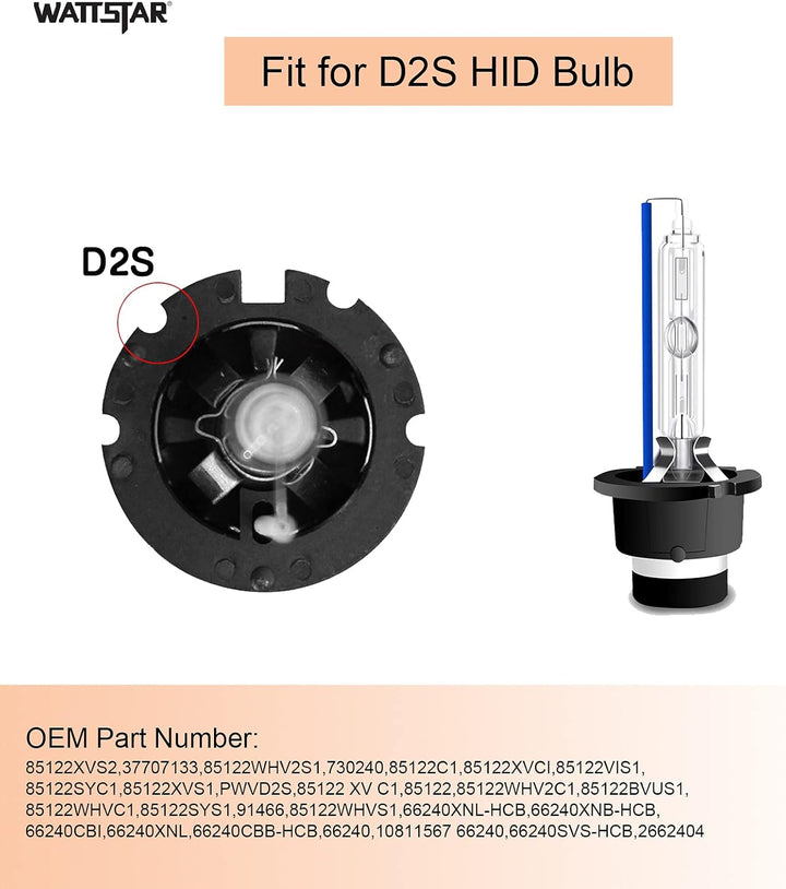 wattstar D2S Scheinwerferlampen, Xenon, D2S 35W HID Scheinwerfer, HID Lampe, Xenon HID Scheinwerferl