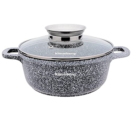 Topf mit Marmorbeschichtung Kochtopf Töpf GARNEK MARMUROWY (Ø20cm), Ø20cm