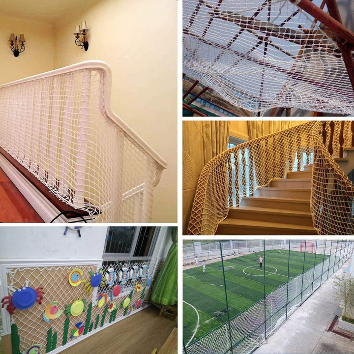 YOAI Universal Schutznetz Katzennetz Sicherheitsnetz für Balkon Fenster, Hochbett Rausfallschutz Tre