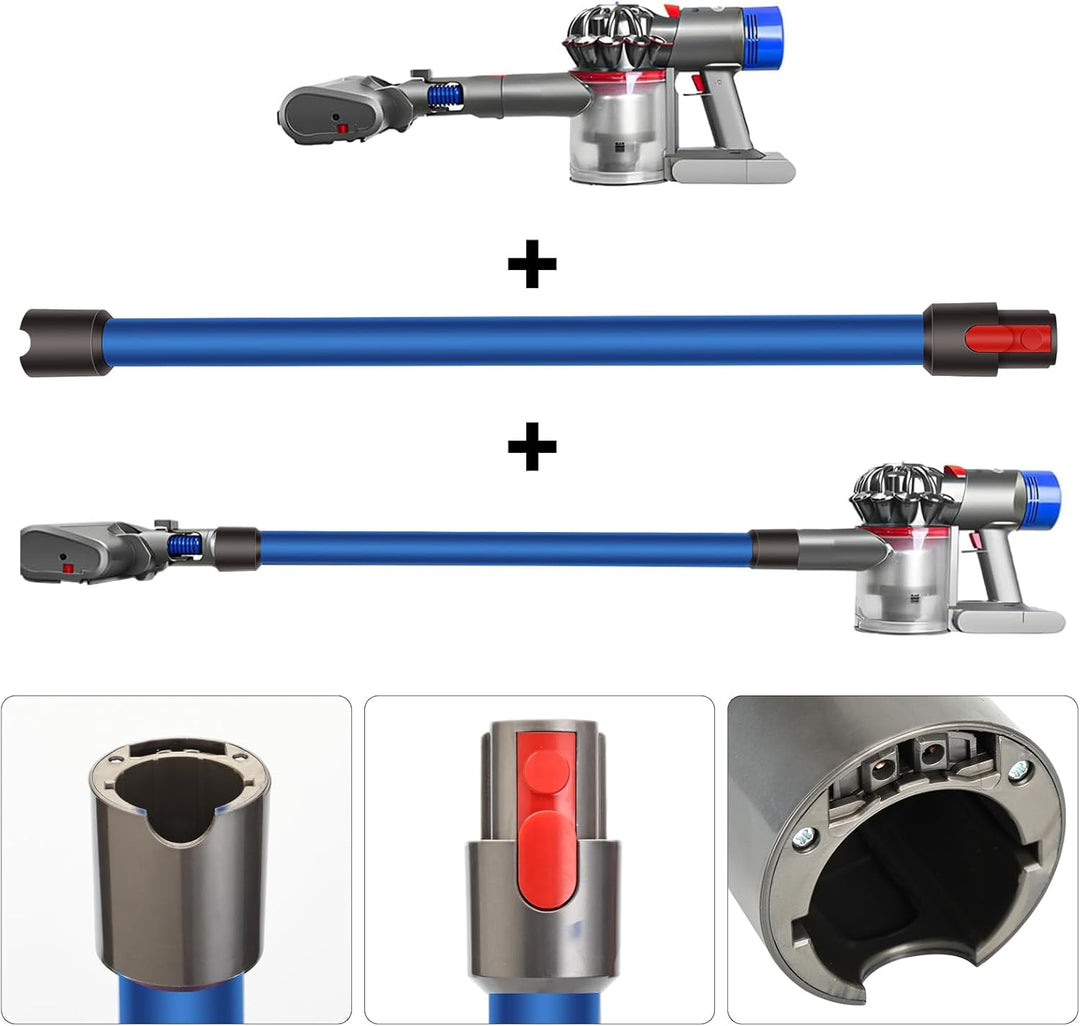 Verlängerungsrohr für Dyson V15 V11 V10 V8 V7 Staubsauger, Rohr für Dyson Ersatz Teleskoprohr Schnel