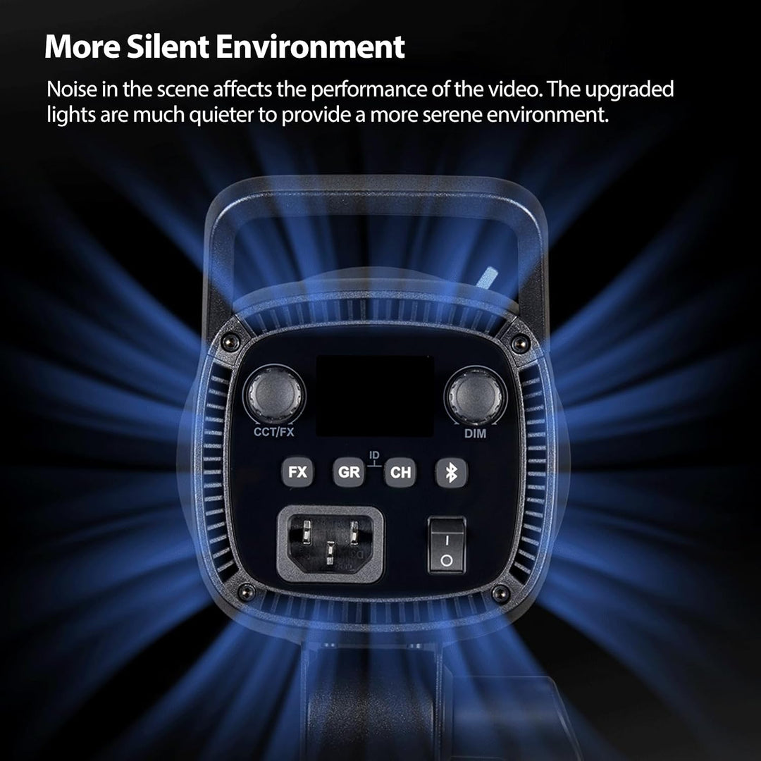 Godox SL60II-Bi LED Video Light 2800K-6500K Bi-Color Continuous Light with APP&Remote Control + PS60