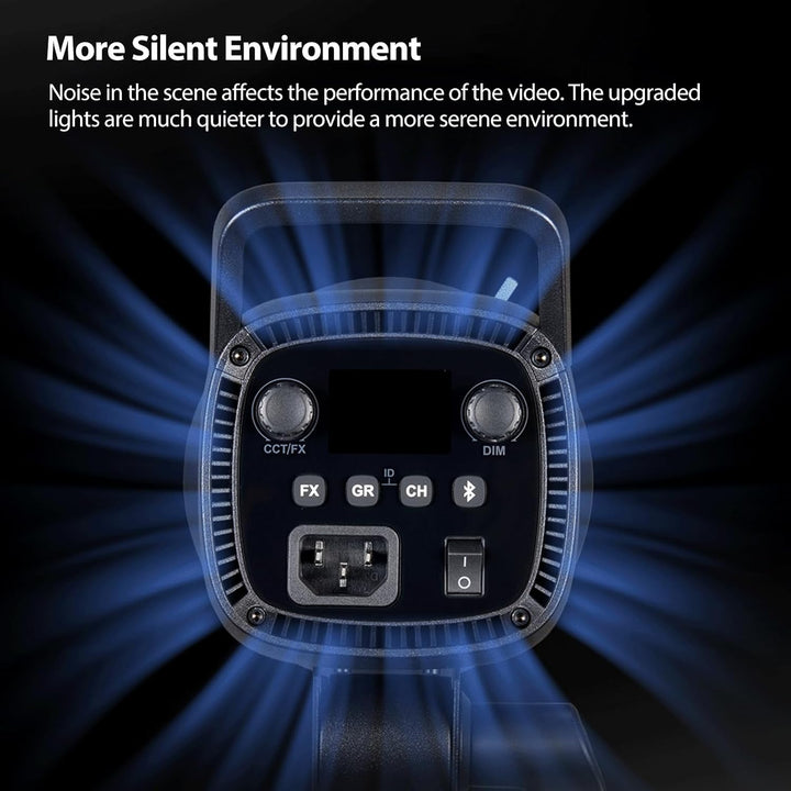 Godox SL60II-Bi LED Video Light 2800K-6500K Bi-Color Continuous Light with APP&Remote Control + PS60